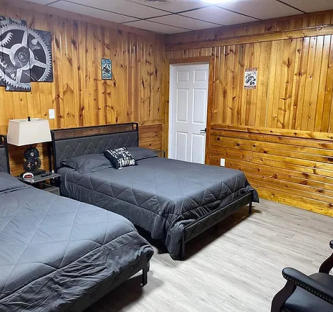 Bedroom of one of our lodging options serving the hatfield mccoy trail system